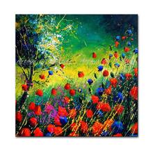 Arthyx-pintura al óleo de flores de árbol pintadas a mano sobre lienzo, carteles de arte abstracto moderno, imagen de pared para sala de estar, decoración del hogar 2024 - compra barato