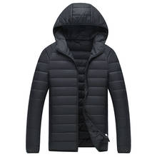 IN-YESON Brand 2019 Winter White Duck Down Coat Men Hooded Waterproof Ultra Light Down Jacket Male Windproof Warm Parka Men 2024 - buy cheap