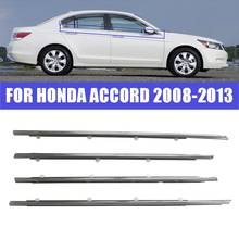 Chrome Outside Window Door Belt Weatherstrip Weather Strip Outer Seal Trim For Honda Accord 2008 2009 2010 2011 2012 Accessories 2024 - buy cheap