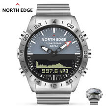 Diver watch Men Military Sport Watches Diving Analog Digital Watch Male Army Stainless Quartz Clock Altimeter Compass NORTH EDGE 2024 - buy cheap