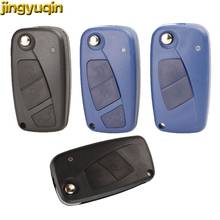 15pcs jingyuqin Flip Remote Car Key Case Shell For FIAT Iveco Punto Ducato Stilo Panda Idea Doblo Bravo 2/3 Buttons Key Fob 2024 - buy cheap