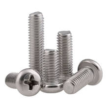 Philips Pan Head Bolt PM 304 Stainless Steel Cross Round Head Machine Screws GB818 M4 M5 M6 M8 M10 2PCS 2024 - buy cheap