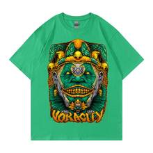 Мужская футболка в стиле хип-хоп, уличная одежда 2021, футболка в стиле Харадзюку с непрозрачным принтом, летние хлопковые топы с коротким рукавом, футболки 2024 - купить недорого