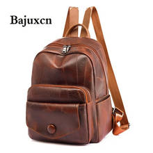 Brand luxury designer multi-function travel backpack 2020 winter new female backpack fashion leather girl school bag  brown 2024 - buy cheap