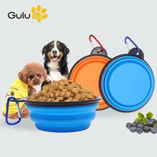 350ml/1000ml Silicone Foldable Pet Drinking Feeding Bowl Dog Cat Indoor Outdoor Portable Travel Feeder Bowl 2024 - buy cheap