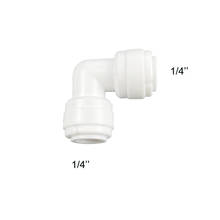 Purificador de agua L52 ROwater, accesorios de unión de máquina de agua pura, Conector de acoplamiento rápido, interruptor de válvula de codo 90, 1/4 ", 3/8" OD 2024 - compra barato