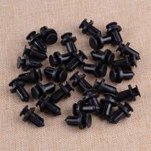 Car 30Pcs 01553-09241 0155309241 Black Nylon Push-Type Bumper Fastener Retainer Clips Rivet Interior Accessories Fit For Nissan 2024 - buy cheap