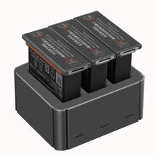 Caixa carregadora de bateria de lítio 3 em 1, para dji osmo action sports câmera acessórios caixa de carregamento usb inteligente rápido tipo-c porta de carregamento 2024 - compre barato