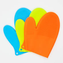 Guantes de silicona resistentes al calor para horno, manoplas antimaceta, soporte para hornear, barbacoa, herramientas de cocina, accesorios de cocina-25 2024 - compra barato