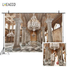 Laeacco-telones de fondo para estudio fotográfico, telones de fondo para retratos fotográficos, de lujo, con columnas de Casa De Palacio, Estilo Vintage 2024 - compra barato