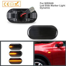 Conjunto de setas laterais dinâmicas led para nissan qashqai j10 350z z33, micra navara note cube, tiida, pathfinder r51 2024 - compre barato