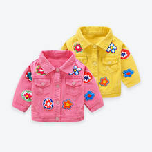 Baby Girl Jeans Jacket Girls New Spring Autumn Fashion Single-breasted Clothes Children Lapel Print Sunflower Denim Coats 1-7 Y 2024 - buy cheap