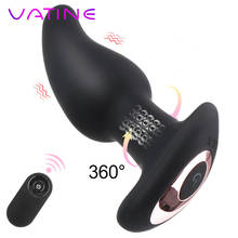 VATINE Wireless  Remote Control Anal Anus Vibrator Rotation Beads G-spot Clit Stimulation  Vagina Vibrator Silicone Sex Toy 2024 - buy cheap