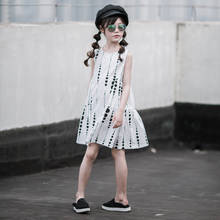 New 2022 Summer Fashion Casual Girls Dress Kids Sundress Baby Girls Cotton Dress Cute Dotted Children Dresses, #8632 2024 - buy cheap