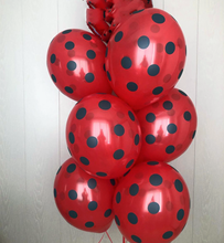 Balões de látex de ponto de bolinhas, balões preto, vermelho e branco de ponto de onda, globos para decoração de festas de aniversário e casamento, brinquedos infantis 2024 - compre barato