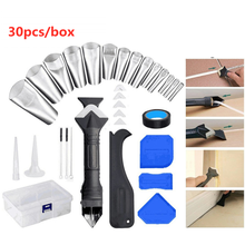 30pcs/box 3 in 1 Multifunctional Metal Remover Caulk Finisher Sealant Smooth Scraper Grout Kit Tools wholesale dropshipping 2024 - buy cheap