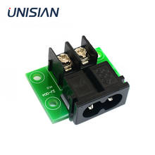 Conector unisian ca de 8 estilos, tomada ac para placa adaptadora ac/dc 2024 - compre barato