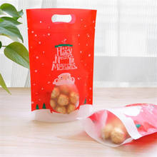 100Pcs/Lot Christmas Bags Gift Candy Stand Up Zip Lock Pouches Chocolate Food Storage Packaging Wedding Gifts For Guests Bags 2024 - buy cheap