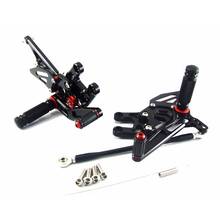 CNC Aluminum Alloy Motorcycle footrest footpeg pedal foot peg Rearset Rearsets For KAWASAKI ZX10R 2004 2005 Racing Front Pedal 2024 - buy cheap