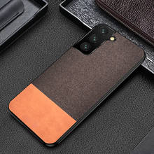 Funda para Samsung Galaxy S21 Plus S21 Ultra PU, cubierta trasera suave de tela dura para A42 A32 A12 A52 A02S 5G 2024 - compra barato