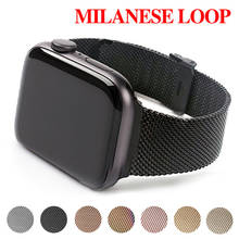 Milanese Loop Strap for Apple Watch Band Series 6 SE 5 4 3 2 44mm 40mm 38mm 42mm Stainless Watchband Bracelet Strap for iwatch 2024 - buy cheap
