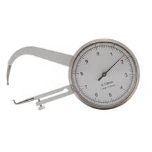 Medidor de espesor de Dial de vidrio, herramienta de medición de calibre a presión, 0-10mm, 0,05mm 2024 - compra barato