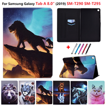 Case for Samusng Galaxy Tab A 8 8.0 inch 2019 SM-T290 T295 Painted Animal Tablet Cover Funda for Samsung Galaxy Tab A 2019 8" 2024 - buy cheap
