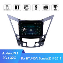 Radio con Gps para coche, reproductor Multimedia con Android 2011, 2Din, WIFI, Bluetooth, USB, para Hyundai Sonata i40 i45 2015-9,1 9" 2024 - compra barato