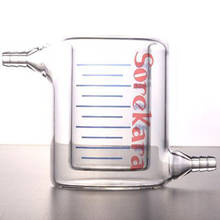 50ml Laboratory Jacketed Borosilicate Glass Beaker Double Layer Beaker for Photocatalytic Experiment 2024 - buy cheap