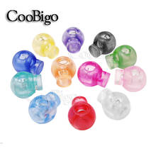 50pcs Ball Cord Lock Stopper Ends Toggle Clip for Shoe Laces Backpack Bag Drawstring Parts Colorful Transparent Clear Frost 2024 - buy cheap