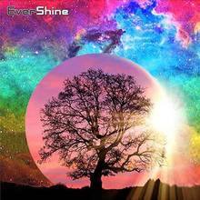 EverShine-pintura de diamantes 5D DIY, Kits de punto de cruz de paisaje, de imitación bordado de diamantes, imagen de puesta de sol, árbol, decoración del hogar 2024 - compra barato