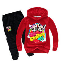 3-15Y Cute Me Contro Te Hoodies Pants 2pcs Sets Baby Boys Clothing Set Teenagers Girls Sport Suit Children Fashion Tracksuit 2024 - buy cheap