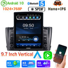 Radio multimedia Vertical con GPS para coche, Radio con Android 10, 9,7 pulgadas, PX6, 4 + 64G, para Toyota T27, Avensis, 2009-2015, 360, cámara, CarPlay, Nano + IPS 2024 - compra barato
