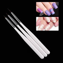 3pcs/Set Nail Art Liner Pen 3D Tips Manicure Ultra-thin Line Drawing Pencil UV Gel Brushes Painting Tools 2024 - купить недорого