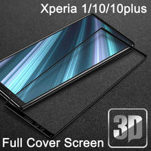 9H 3D Tempered Glass LCD for Xperia 10 Plus Curved Full Screen Protectors Film Cover for Sony Xperia 1 Guard Protective Film 2024 - buy cheap