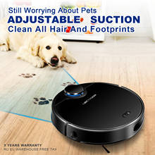 LIECTROUX ZK901 Robot Vacuum Cleaner, APP Visual Maps, Laser Navigation,Wet dry Mop, 5KPa,Water tank, Suction,Breakpoint Clean 2024 - buy cheap