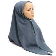 110*110 см мусульманский хлопковый платок женский мусульманский хиджаб с блестками шарф женский квадратный платок женский мусулман 2024 - купить недорого