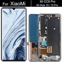 Pantalla LCD AMOLED 100% Original para XiaoMi Mi Note 10, Note 10 Pro, 6,47 ", piezas de reparación de digitalizador de pantalla táctil Mi CC9 Pro 2024 - compra barato