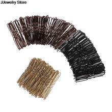 50pcs 5CM Hair Waved U-shaped Hairclips Pin Barrette Salon Grip Clip Hairpins Black / Gold 2024 - buy cheap