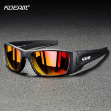 Kdeam-óculos de sol polarizados retangulares, óculos masculinos com lentes revestidas tr90, armação ke78, para esportes, corrida, escalada 2024 - compre barato