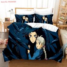 Conjuntos de roupa de cama japonês anime 2/3 peças crianças quarto coberta de cama casal único queen king conjunto de roupa de cama edredom 2024 - compre barato