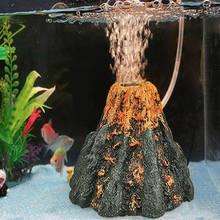 Resina vulcão decoração do tanque de peixes paisagismo ornamentais simulação de rockery vulcão tanque de peixes decorativo decoração para casa 2024 - compre barato