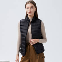 Women Vests 2021 New Winter Ultra Light White Duck Down Vest Female Slim Sleeveless Jacket Women's Windproof Warm Waistcoat 2024 - buy cheap