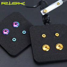 RISK-tornillos de tapa de cilindro de aceite para bicicleta Shimano, accesorio de aleación de titanio, para palanca de freno hidráulico, tornillos fijos de disco 2024 - compra barato