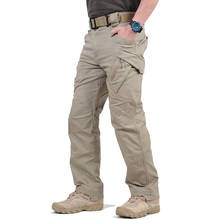 Calças táticas ix9 city, calças militares de combate swat exército, calças masculinas de algodão com muitos bolsos, stretch flexível 2024 - compre barato