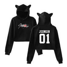 Hot Crop Top Hoodies Hoodie Stray Kids I Am WHO Kpop Hoodies Hooded Moleton Harajuku Cute Straykids Kpop Hoodie Pullover Tops 2024 - buy cheap