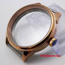 42 мм Corgeut розовое золото стальной корпус для часов fit ETA 6497 6498 st3600 часы с ручным заводом 2024 - купить недорого