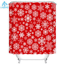 Merry Christmas Shower Curtains Bathroom Curtain Snowman Snowflake Fabric Shower Curtain Waterproof Polyester with Hooks 2024 - buy cheap