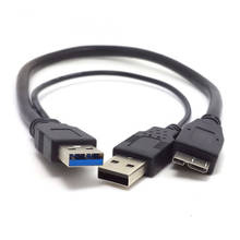 Кабель USB 3,0 A папа Micro USB 3,0 Y для внешних жестких дисков Toshiba, Новый универсальный кабель A-Micro-B USB 3,0 Y 60 см 2024 - купить недорого