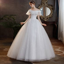 Vestido De Noiva 2021 Wedding Dress Off White Sweetheart Off The Shoulder Floor Fashion Simple Plus Size Bridal Gown Princess 2024 - buy cheap